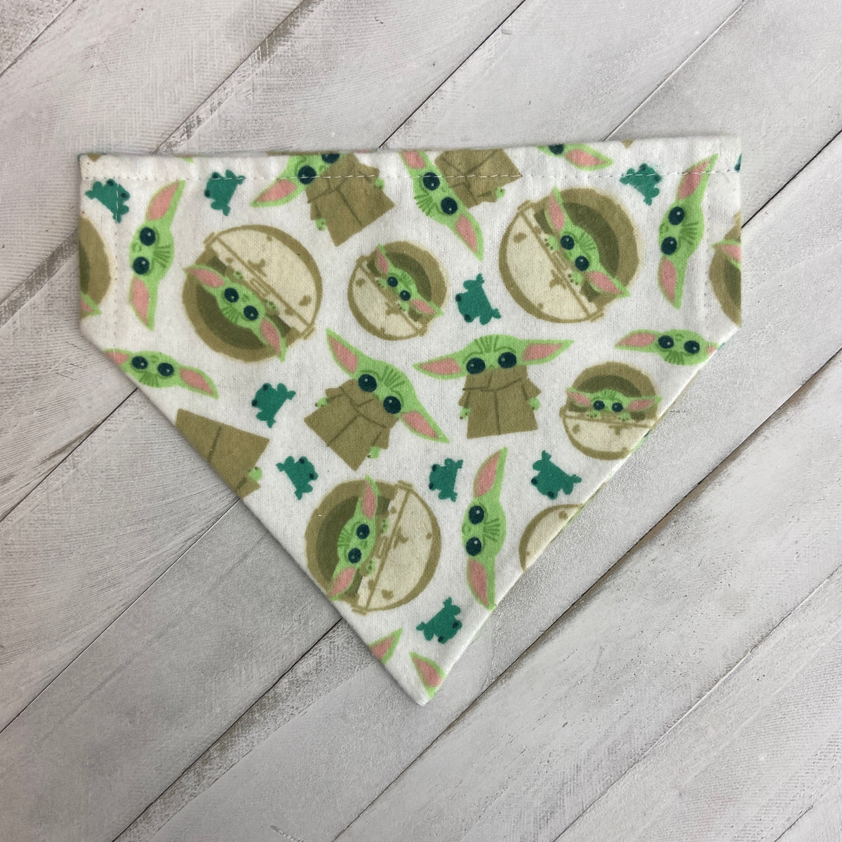 Pet Bandana Baby Yoda Grogu Flannel White – Houndana YEG