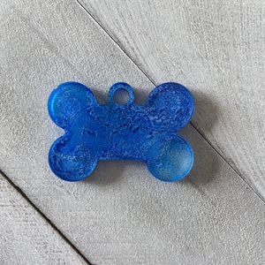 Custom Resin Pet Tag - Ocean Blue