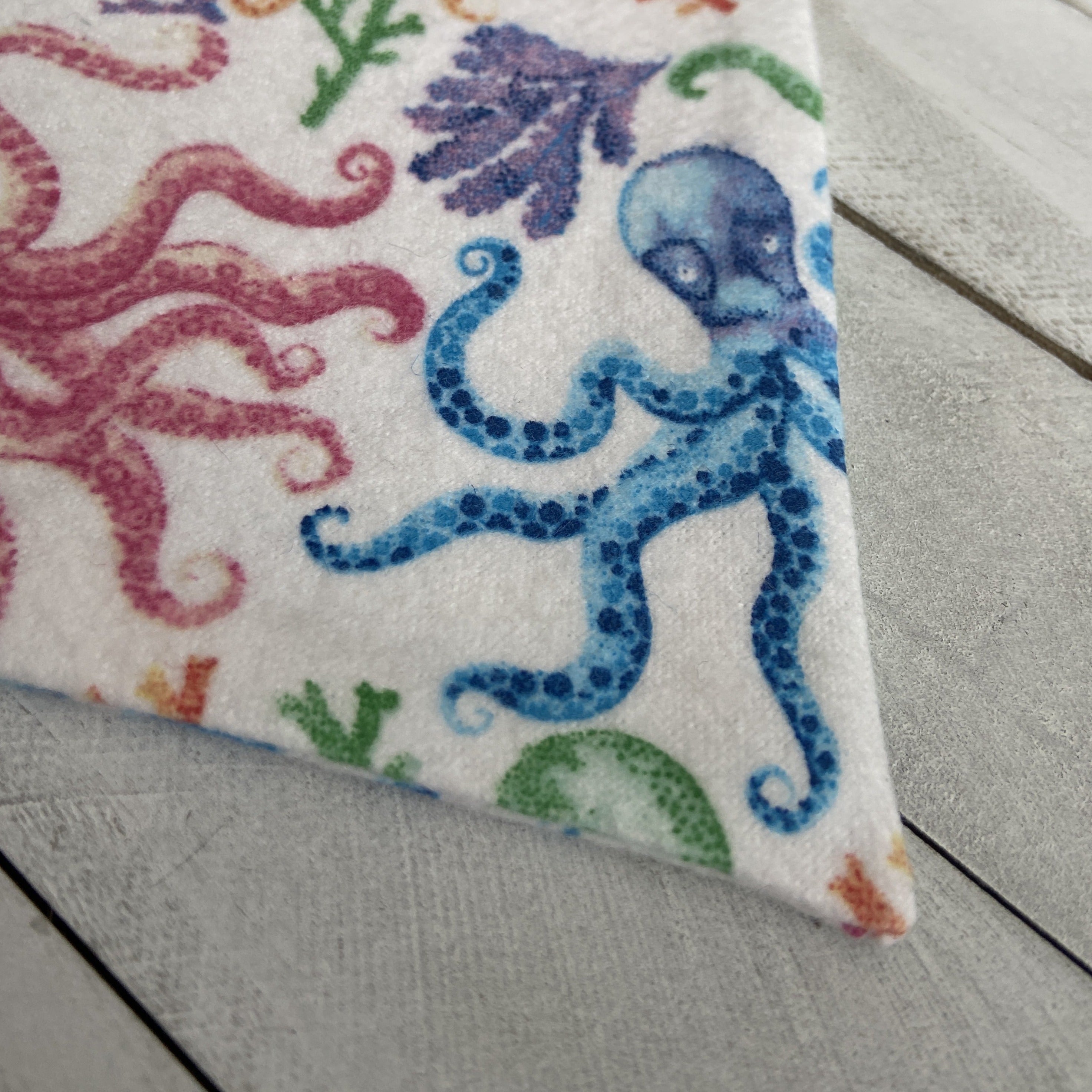 Pet Bandana - Octopus Flannel