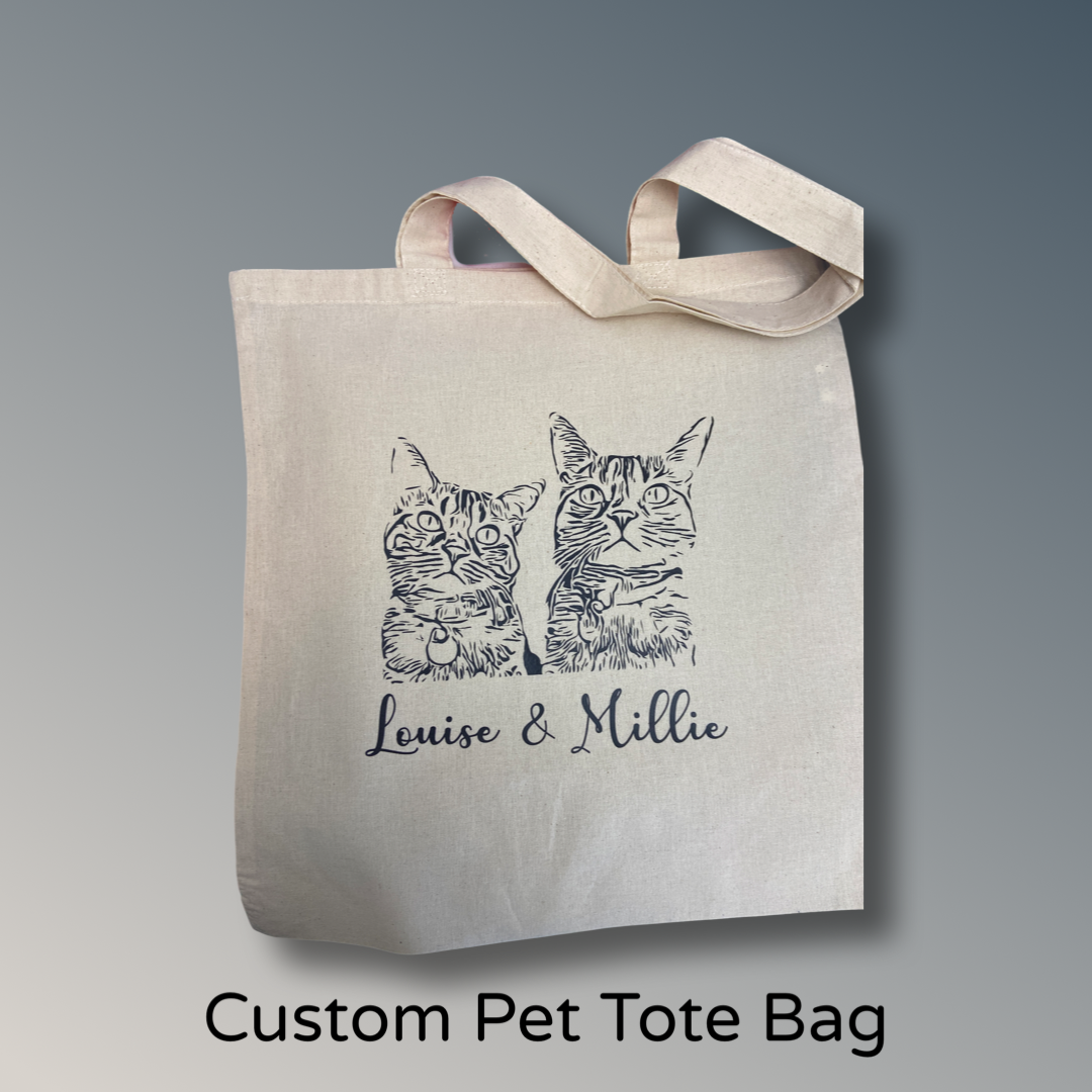 Custom pet tote bag online