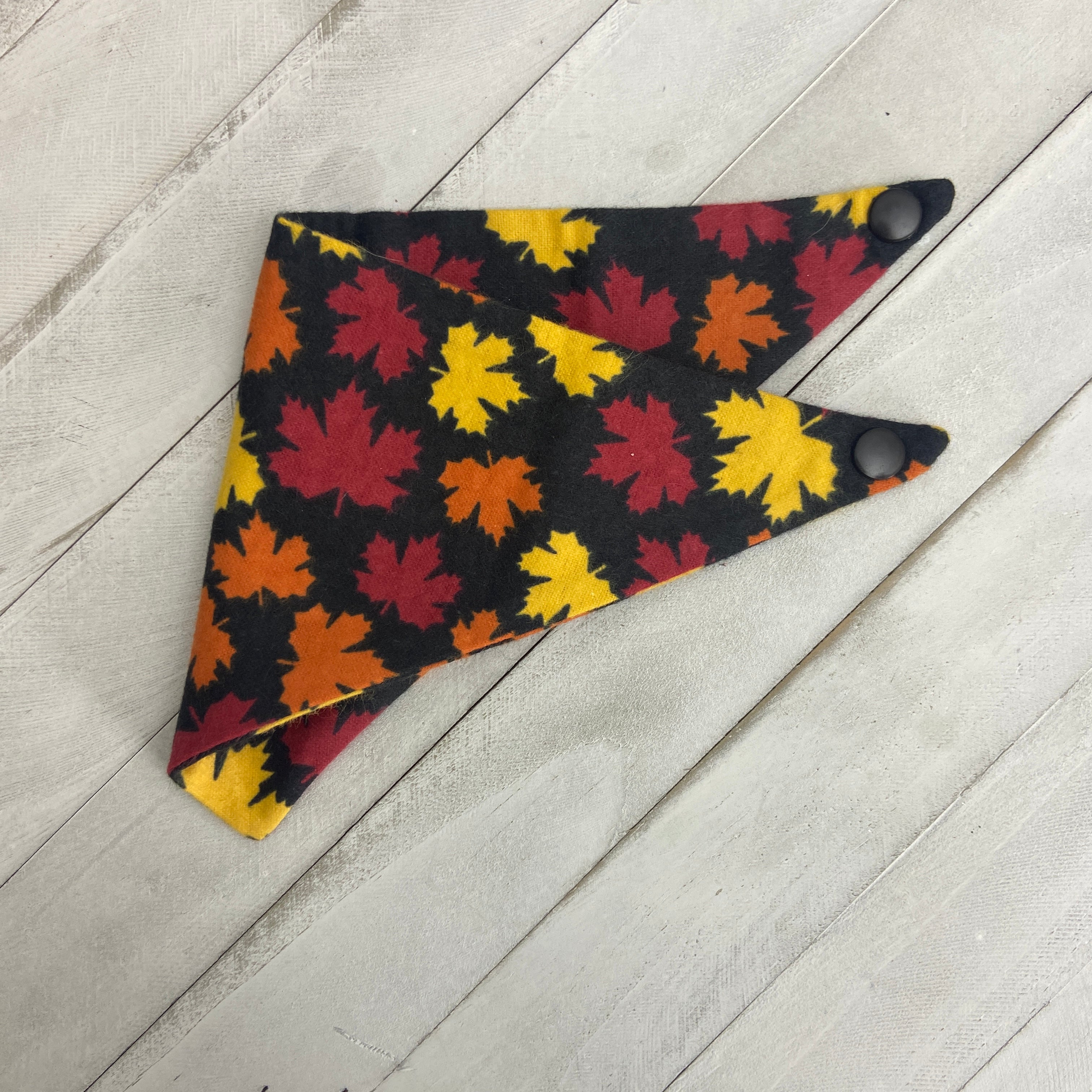 Pet Bandana - Maple Leaf Flannel