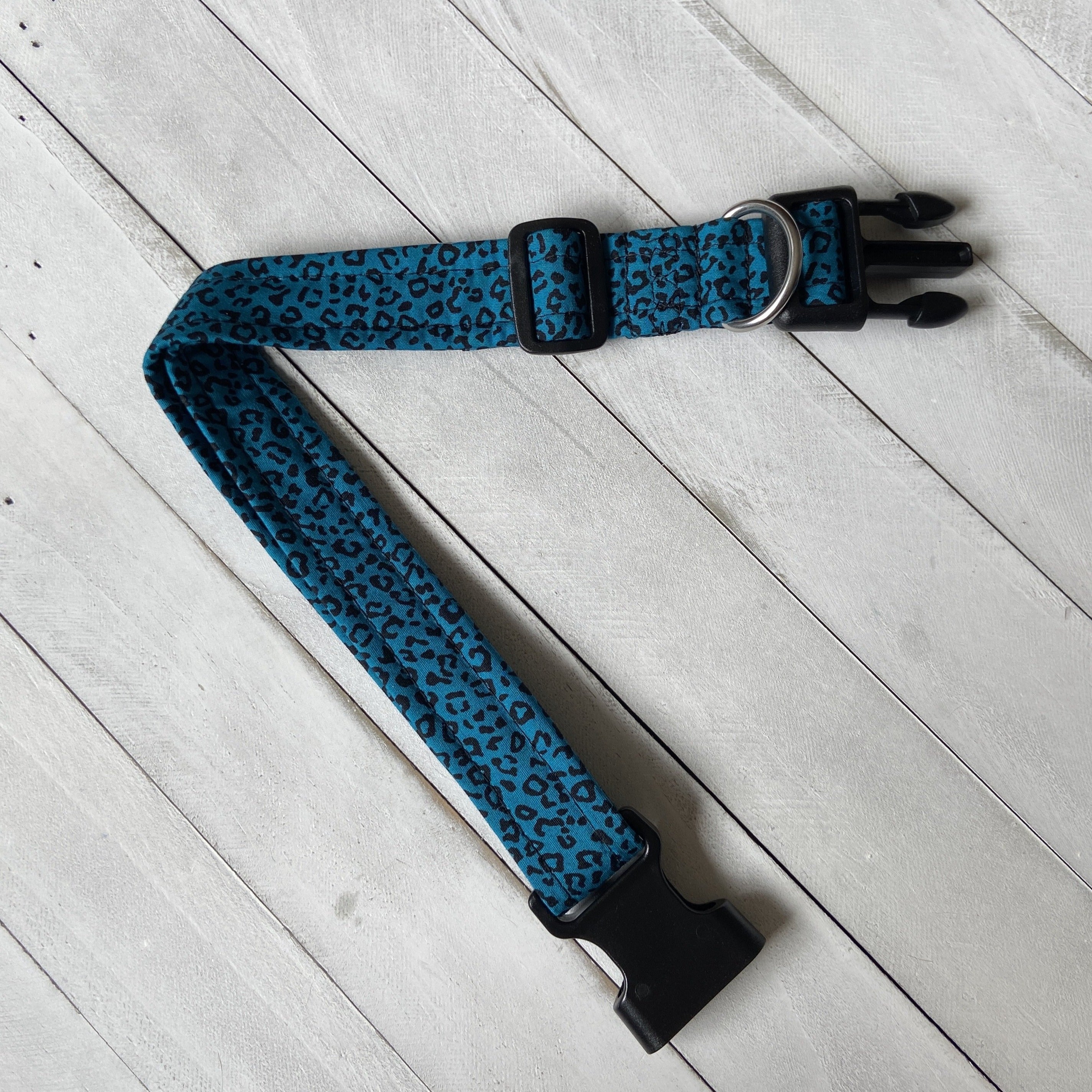 Dog Collar  - Blue Leopard
