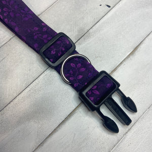 Dog Collar - Purple Floral
