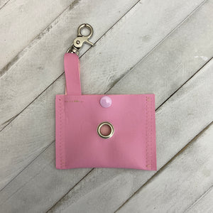Waste Bag Dispenser - Pink Faux Leather