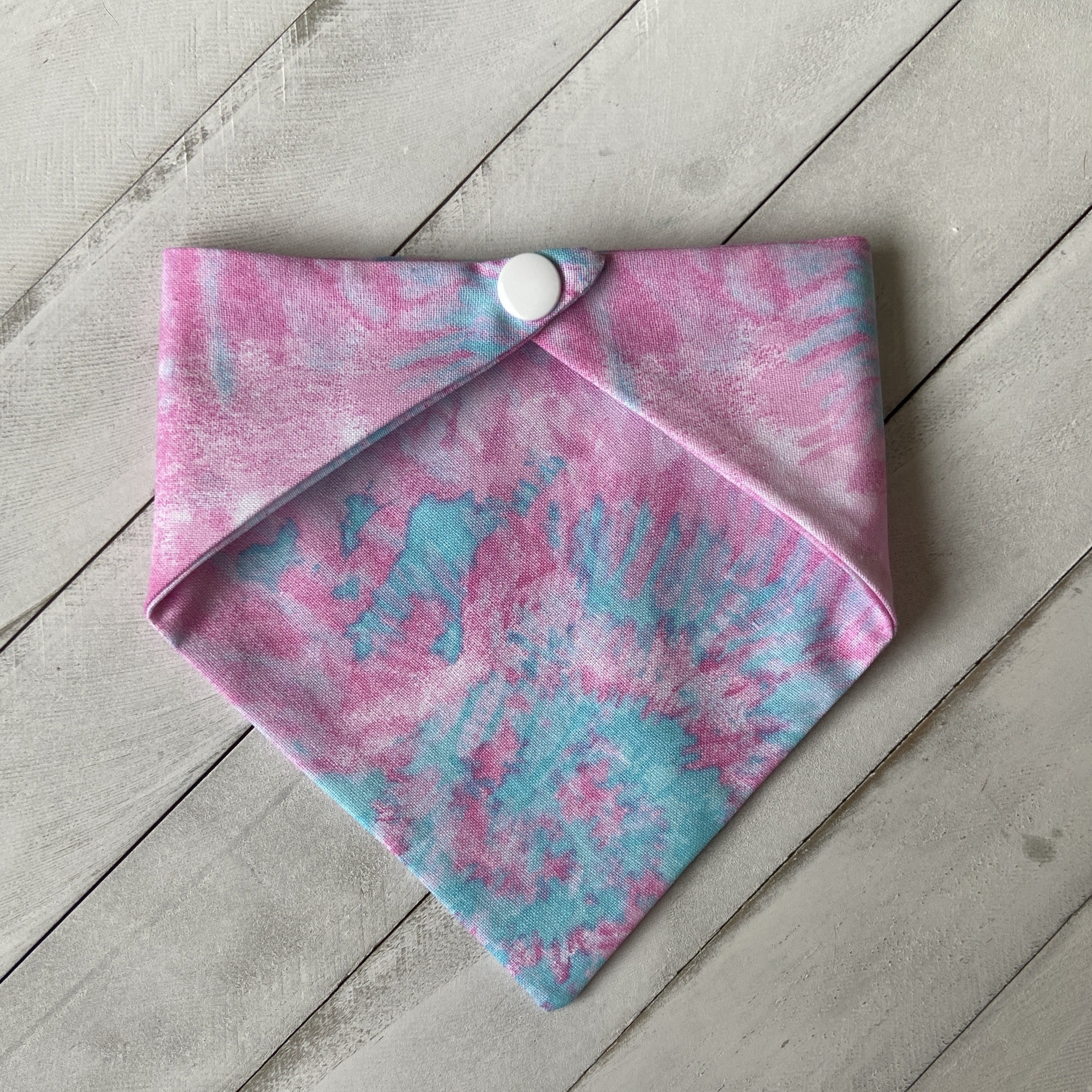 Pet Bandana - Tie-Dye Pink/Blue